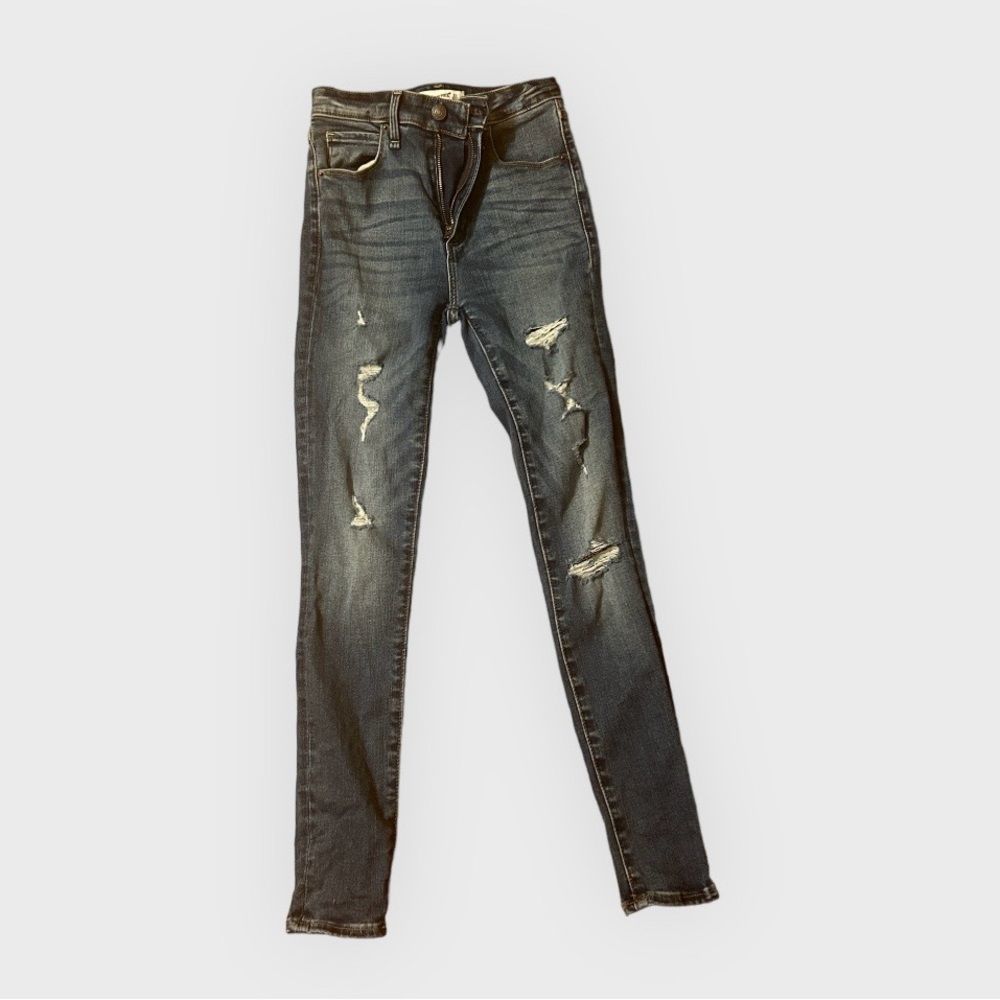Abercrombie and Fitch Womens Super Skinny and Tight Jeans Ripped Style